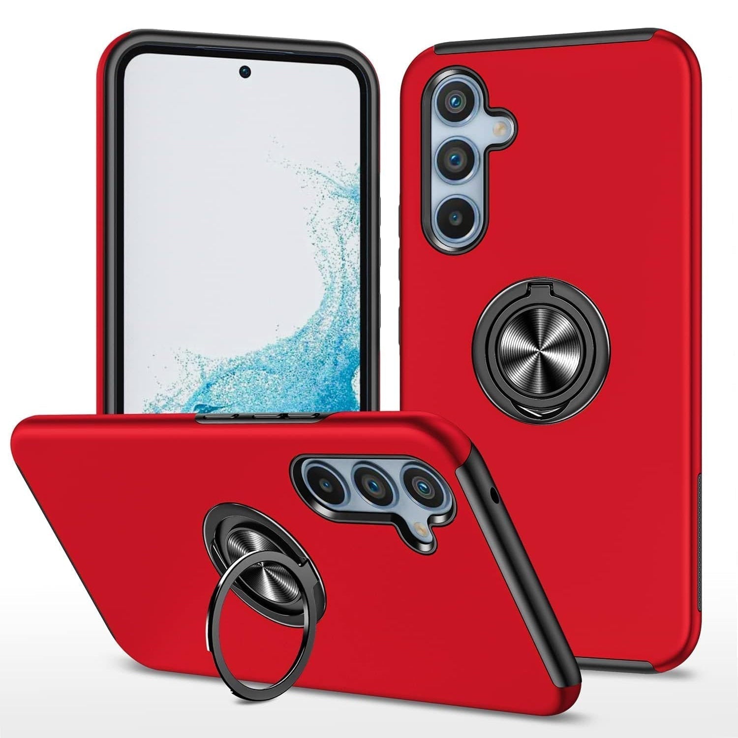 Coque hybride magnétique invisible avec anneau pour Samsung Galaxy A13 5G / A04S Coque hybride magnétique invisible avec anneau pour Samsung Galaxy A13 5G / A04S